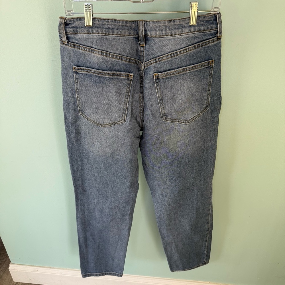 No Boundaries Light Blue Denim Straight Distressed Jeans Size 11 - Picture 6 of 8
